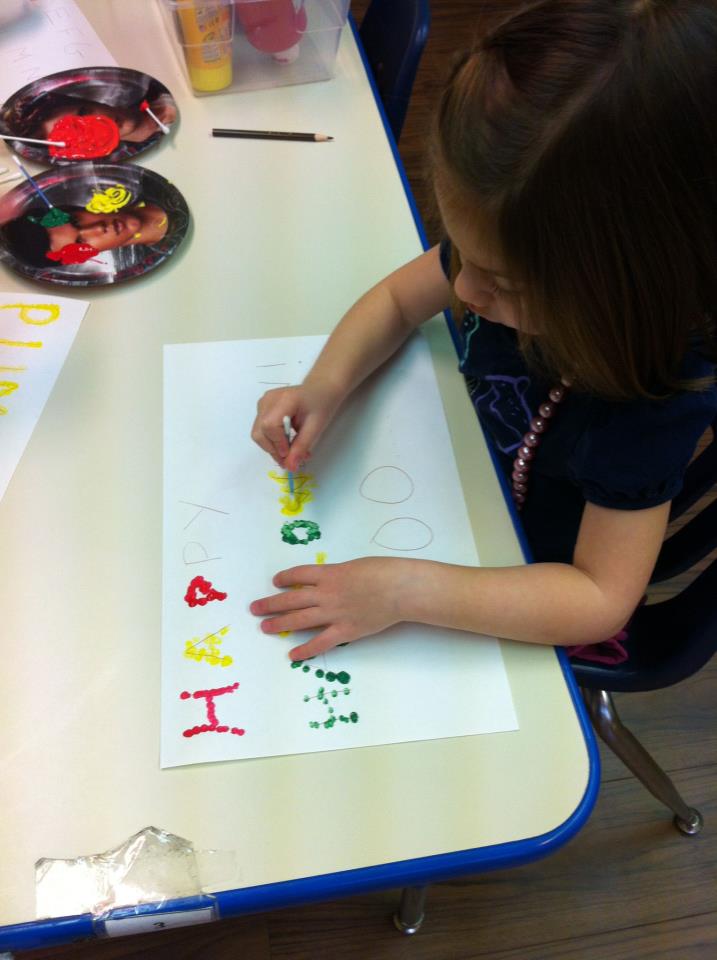 Q-tips for art and fine motor